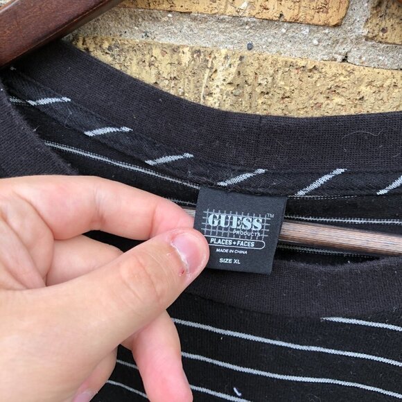 Striped Guess Shirt Places + Faces XL - Picture 2 of 3